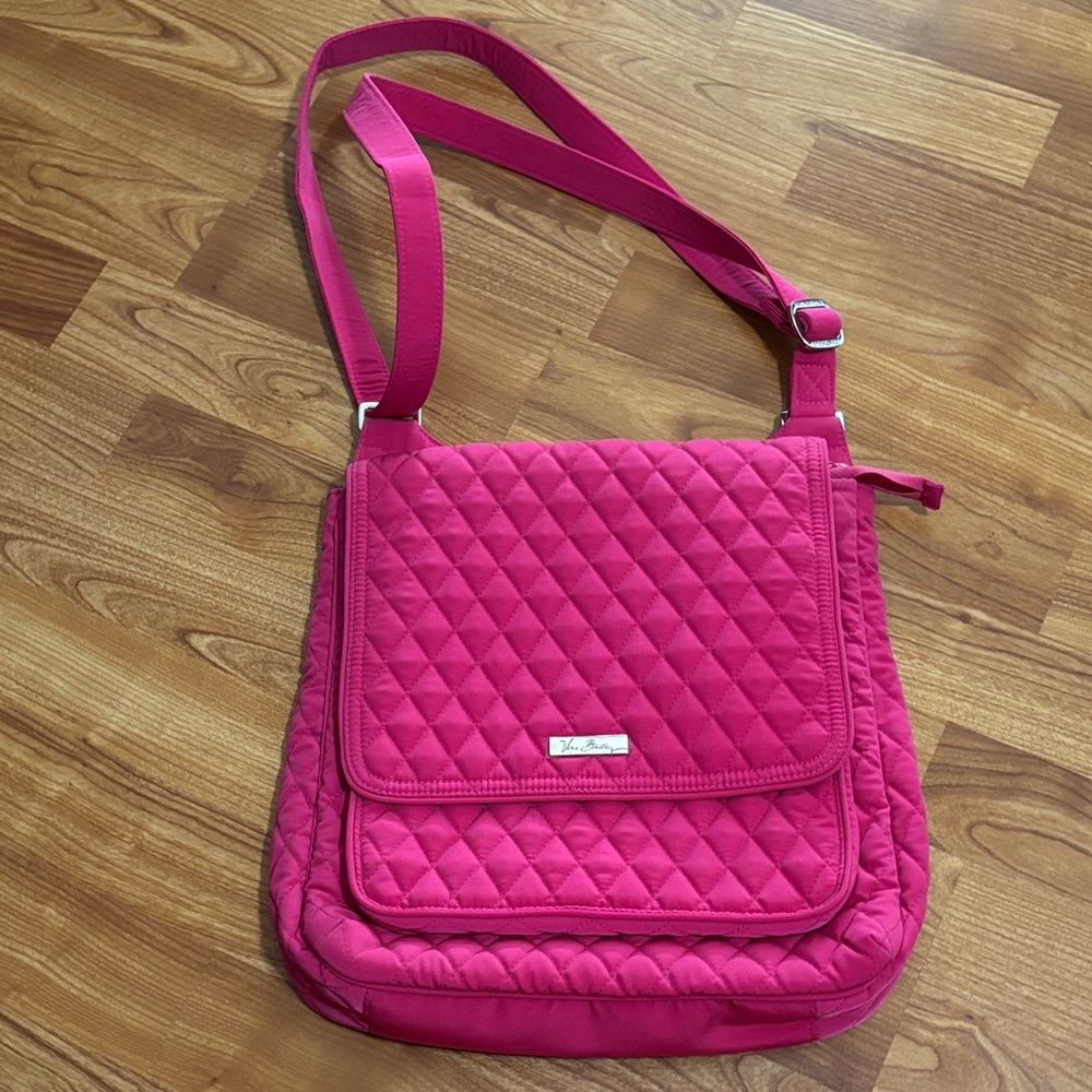 Vera Bradley Fuchsia Quilted Crossbody Bag